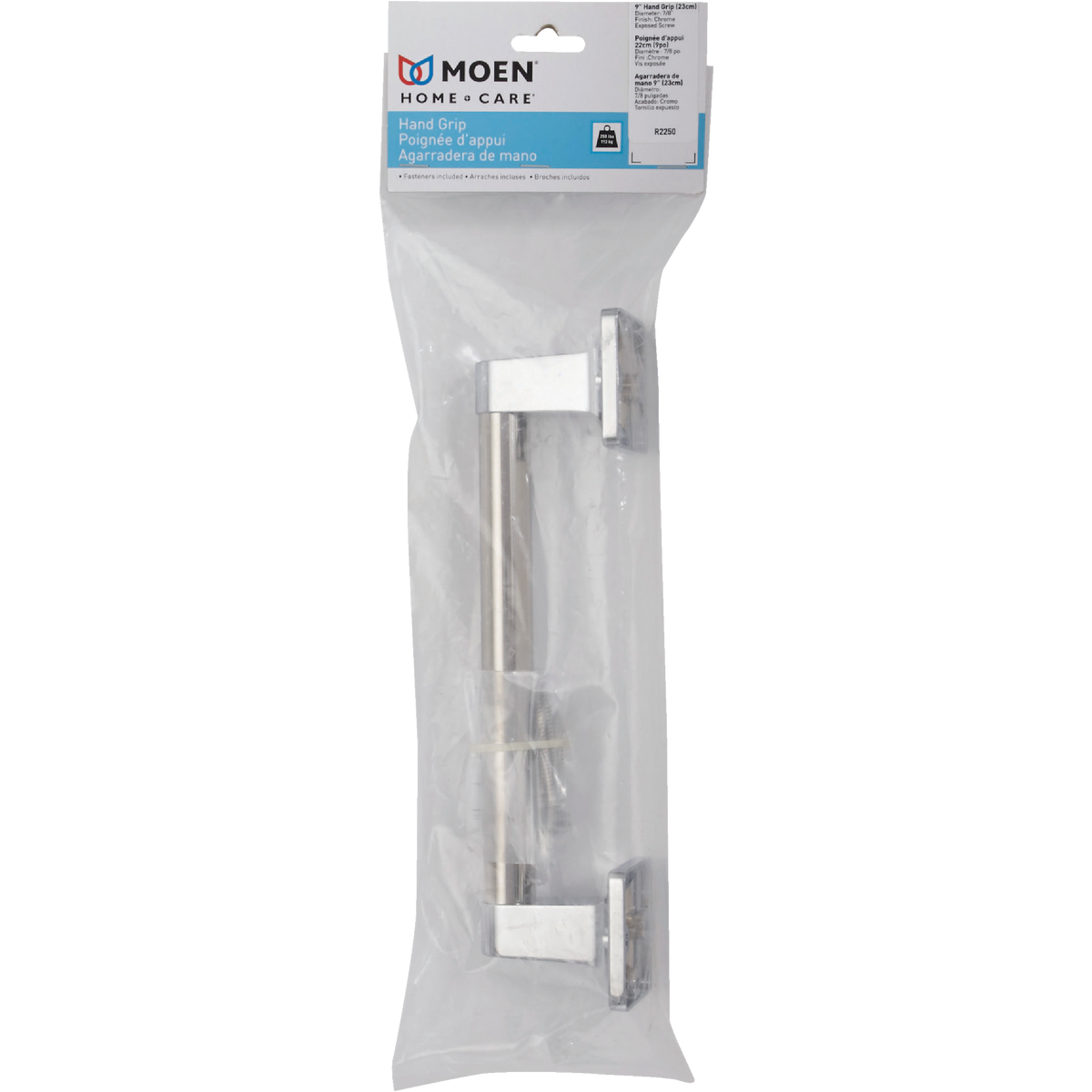 Moen Home Care 9 In. Exposed Screw Grab Bar, Chrome Image 2