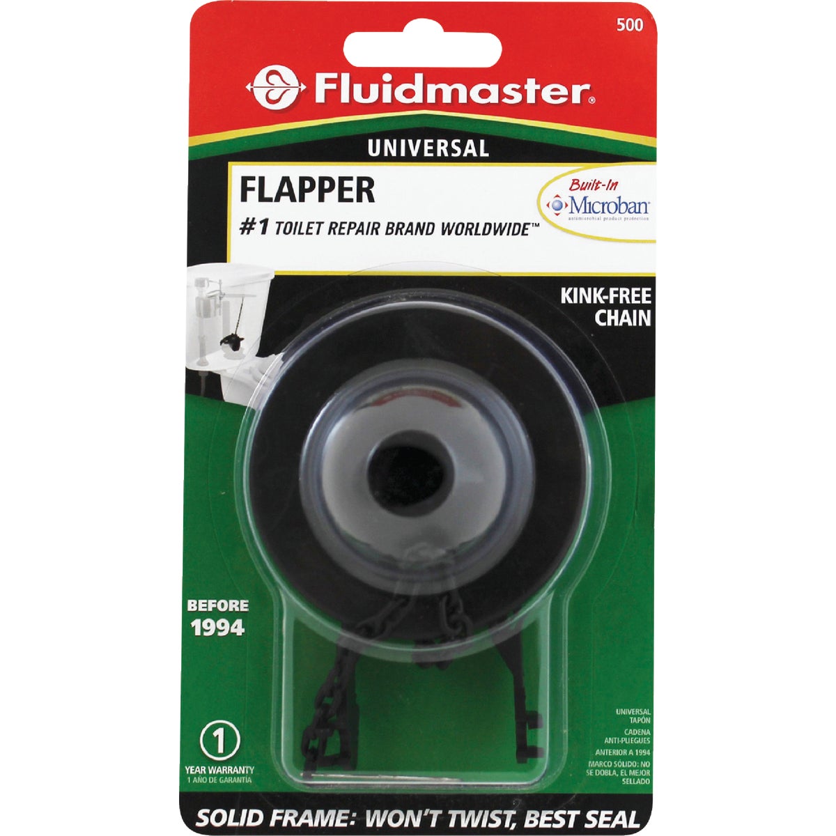 Fluidmaster 2 In. Vinyl Universal Solid Frame Flapper Image 4