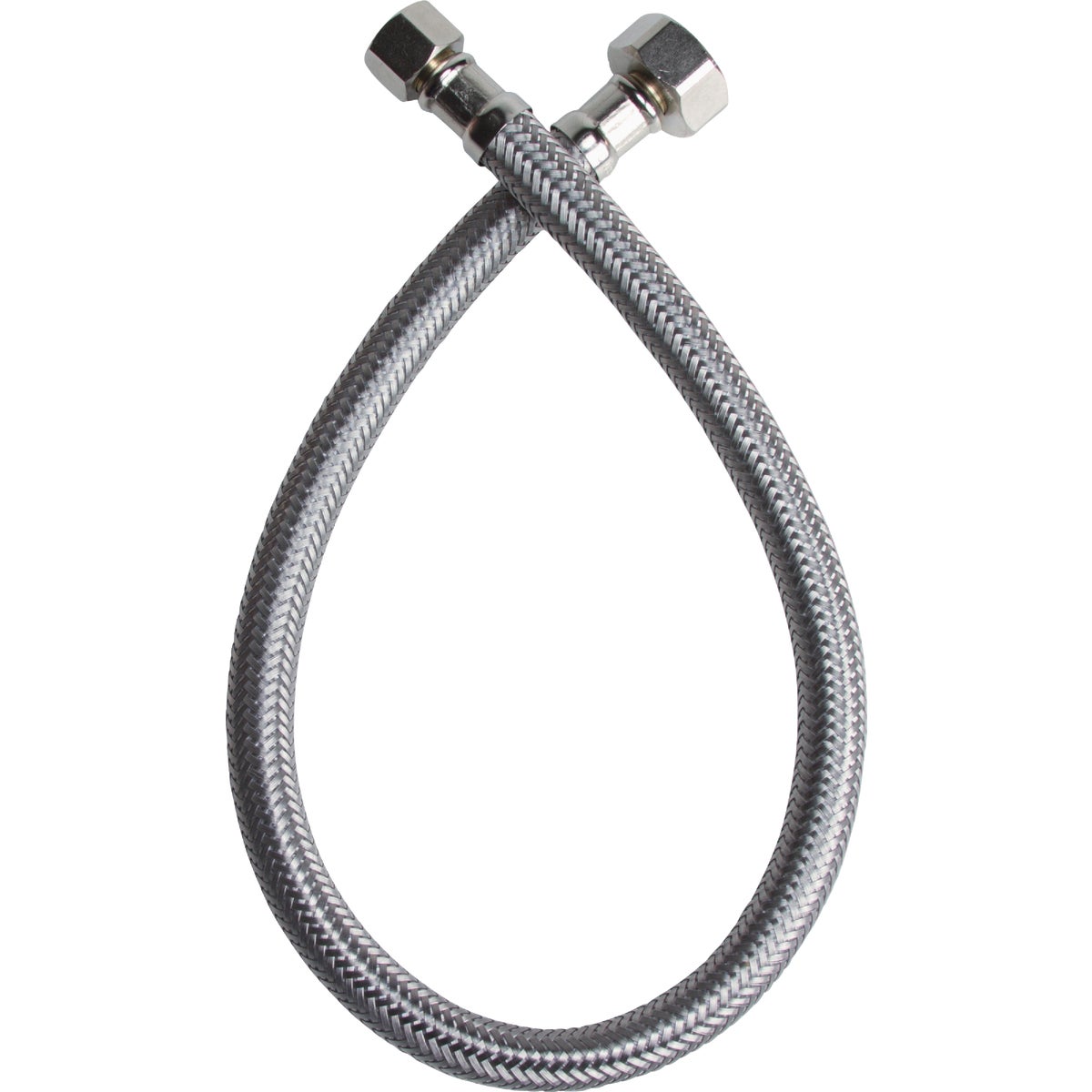 Fluidmaster 3/8 F X 1/2 In. F X 12 In. L Stainless Steel Faucet Connector Image 4