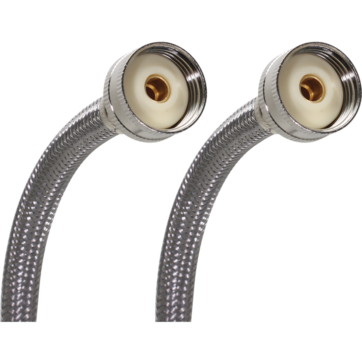 Fluidmaster 3/4 x 3/4 In. Hose Fitting x 60 In. L Braided Stainless Steel Washing Machine Hose Image 1