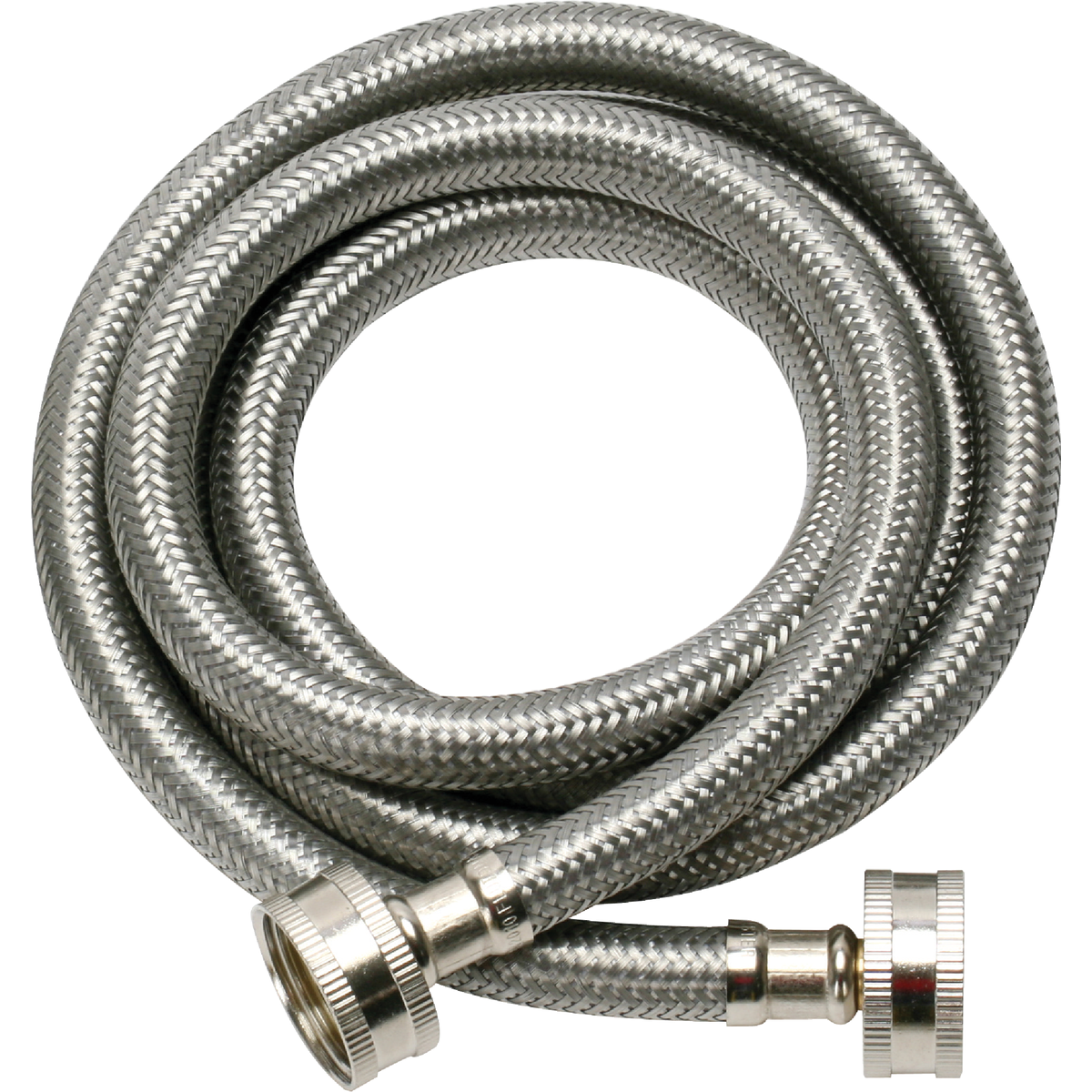Fluidmaster 3/4 x 3/4 In. Hose Fitting x 60 In. L Braided Stainless Steel Washing Machine Hose (2-Pack) Image 2