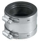 Proflex 4 In. x 4 In. PVC Shielded Coupling - Cast-Iron to Plastic, Steel, Extra-Heavy Cast Iron Image 1