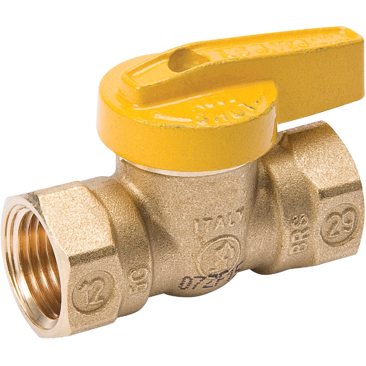 ProLine 3/4 In. FIP x 3/4 In. FIP Forged Brass Gas Ball Valve, 1-Piece Body Image 1