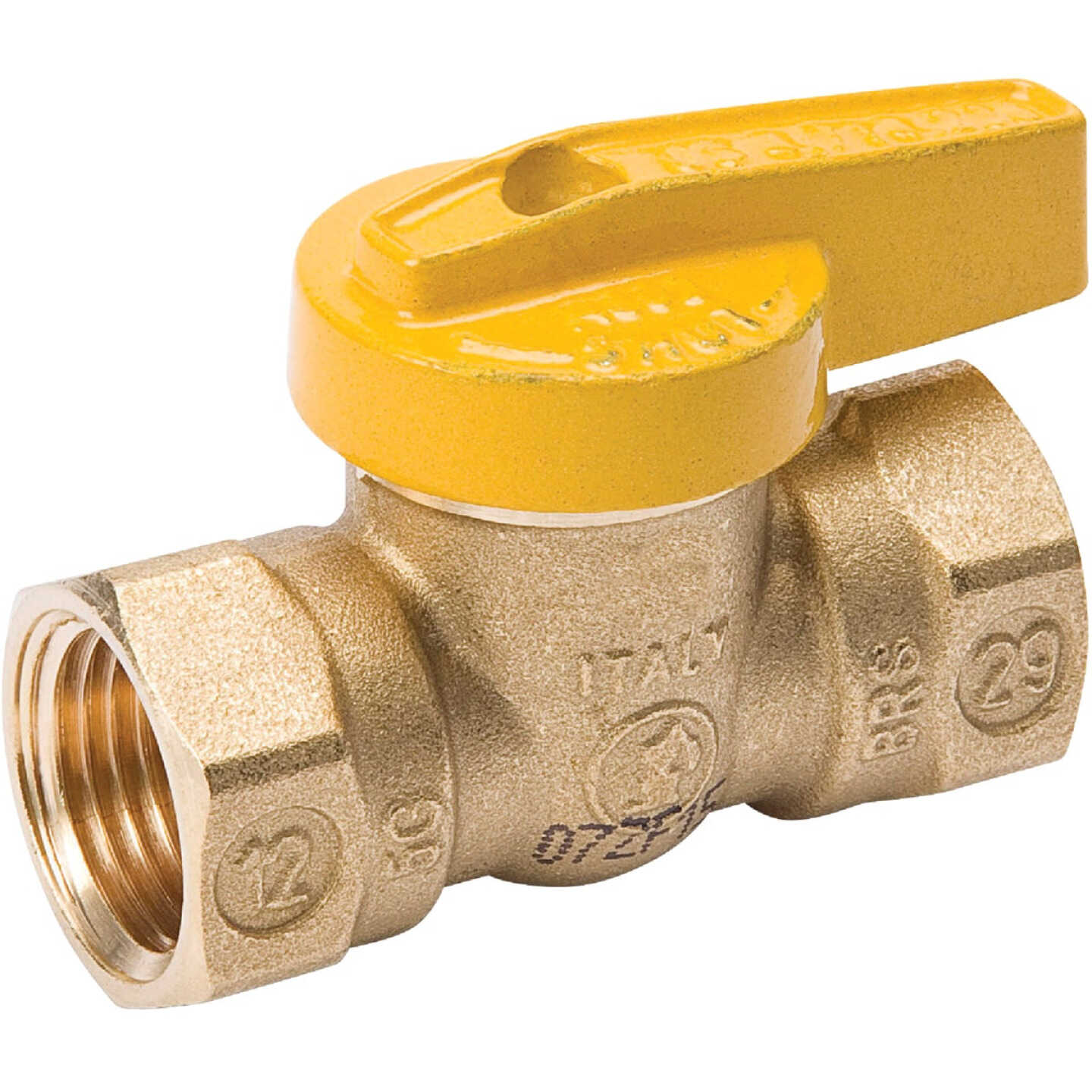 ProLine 3/4 In. FIP x 3/4 In. FIP Forged Brass Gas Ball Valve, 1-Piece Body Image 1