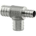 PlumbEeze 3/4 In. x 1/2 In. x 3/4 In. Stainless Steel PEX Tee Image 1