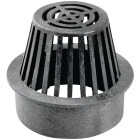 NDS 3 In. Black Structural Foam Polyethylene Atrium Drain Grate Image 1