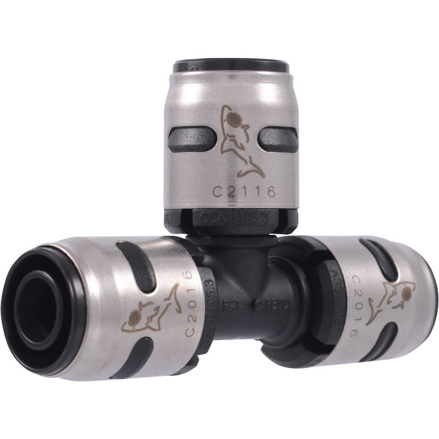 SharkBite EvoPex 1/2 In. x 1/2 In. x 1/2 In. Push-to-Connect Plastic Tee (6-Pack) Image 1