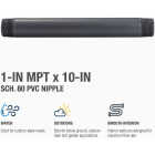 B&K 1 In. MIP x 10 In. Schedule 80 PVC Nipple Image 3