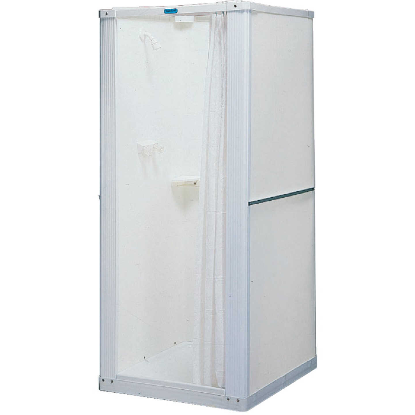 Mustee Durastall 32-5/8 In. W x 74-3/4 In. H x 32-5/8 In. D White Thermoplastic Shower Stall Image 1