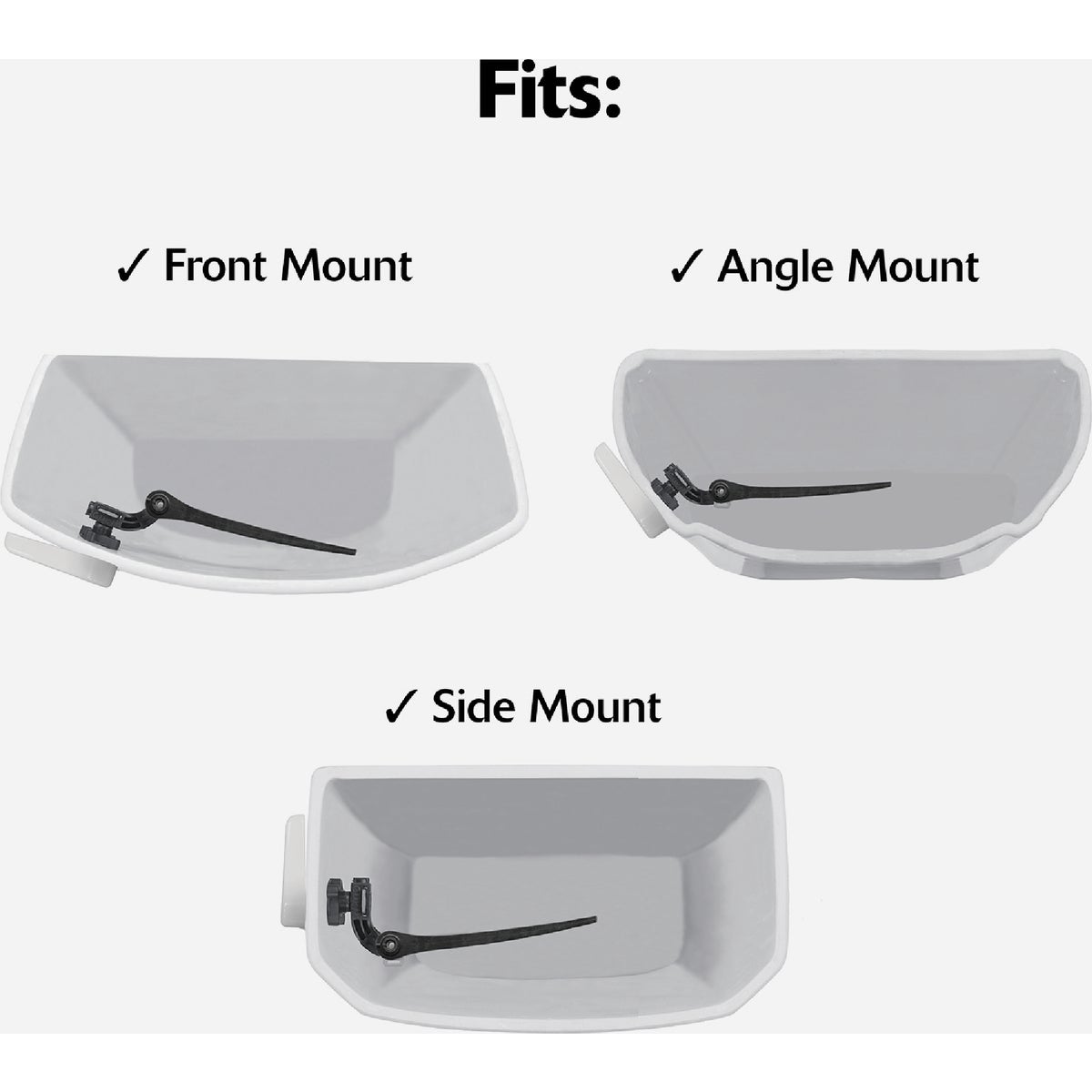 Korky Universal White Flush Tank Lever with Plastic Handle Image 5