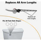 Korky Universal White Flush Tank Lever with Plastic Handle Image 4