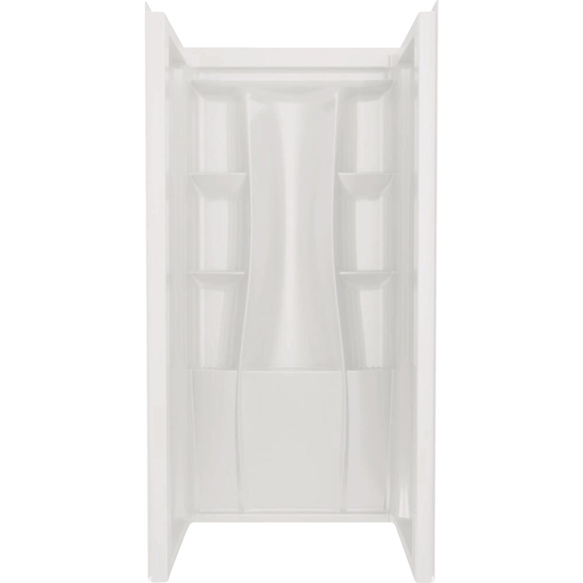 Delta Classic 500 36 In. x 73.25 In. x 36 In. Alcove Shower Wall, White (3-Piece)