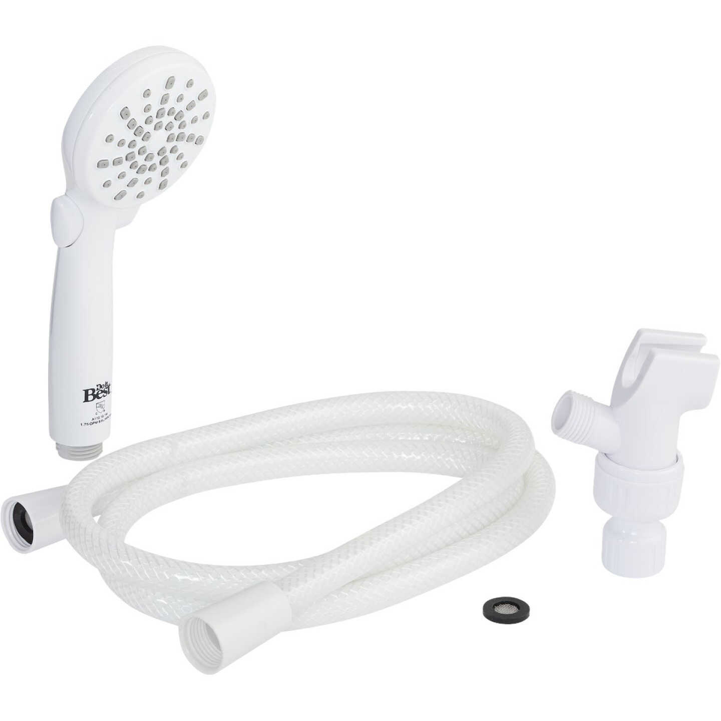 Home Impressions 2-Spray 1.8 GPM Handheld Shower Head, White Image 3