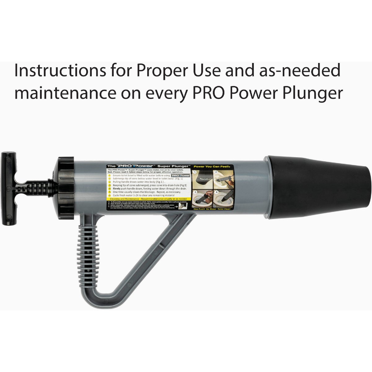 Pro Power Super Plunger 3 In. Dia. Toilet Plunger Image 4