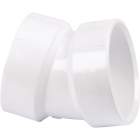 Charlotte Pipe 1-1/2 In. Hub x Hub Schedule 40 22-1/2 Deg. DWV PVC Elbow (1/16 Bend) Image 1