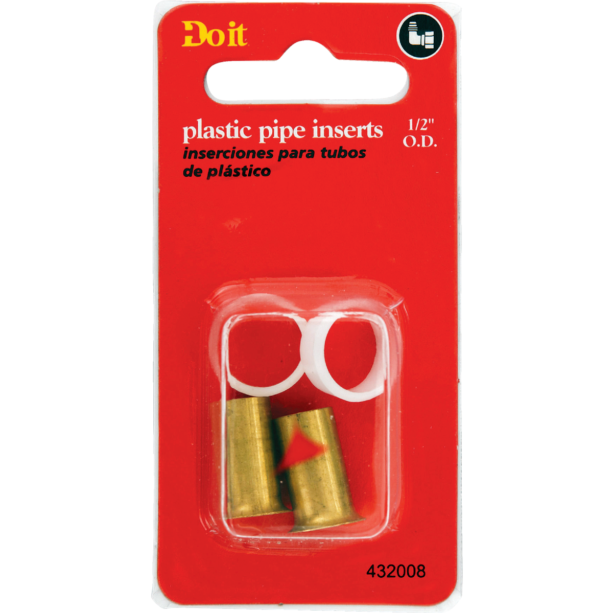 Do it 1/2 In. Brass Compression Insert (2-Pack) Image 2