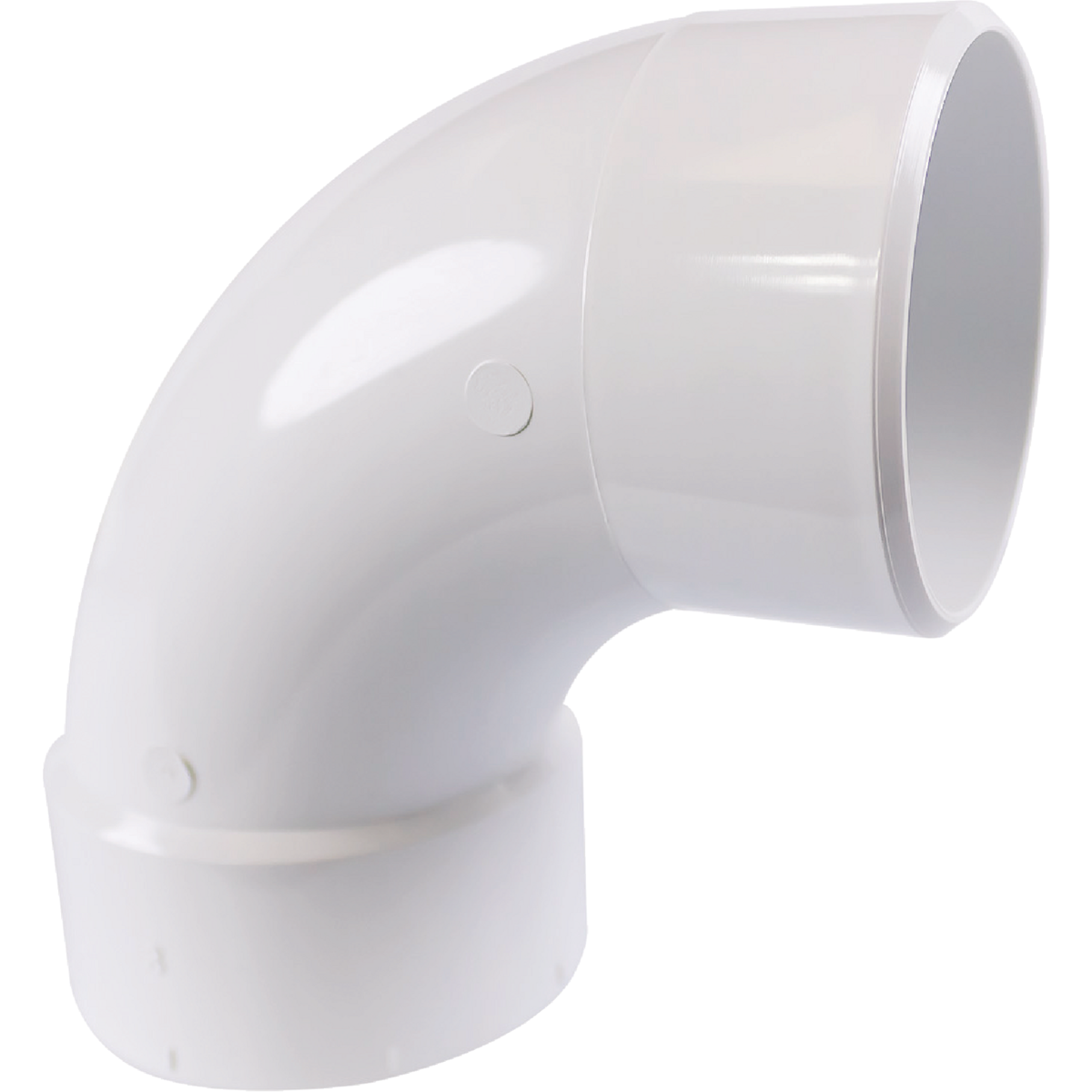 Charlotte Pipe 3 In. Schedule 30 90 Deg. DWV PVC Street Elbow (1/4 Bend)
