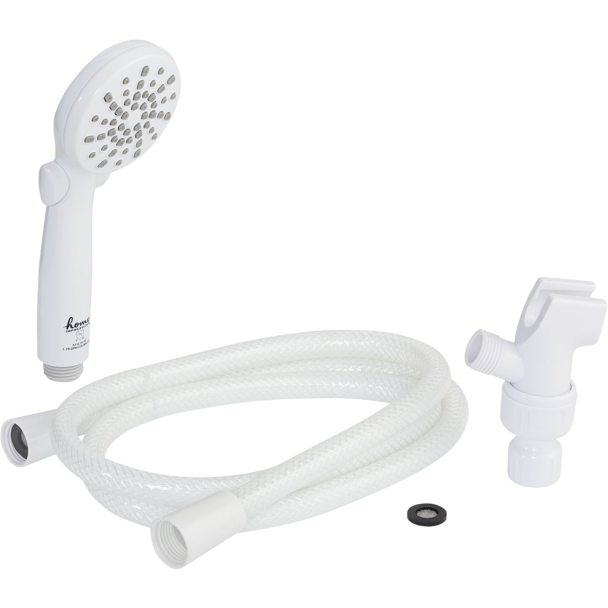 Home Impressions 2-Spray 1.8 GPM Handheld Shower Head, White Image 3
