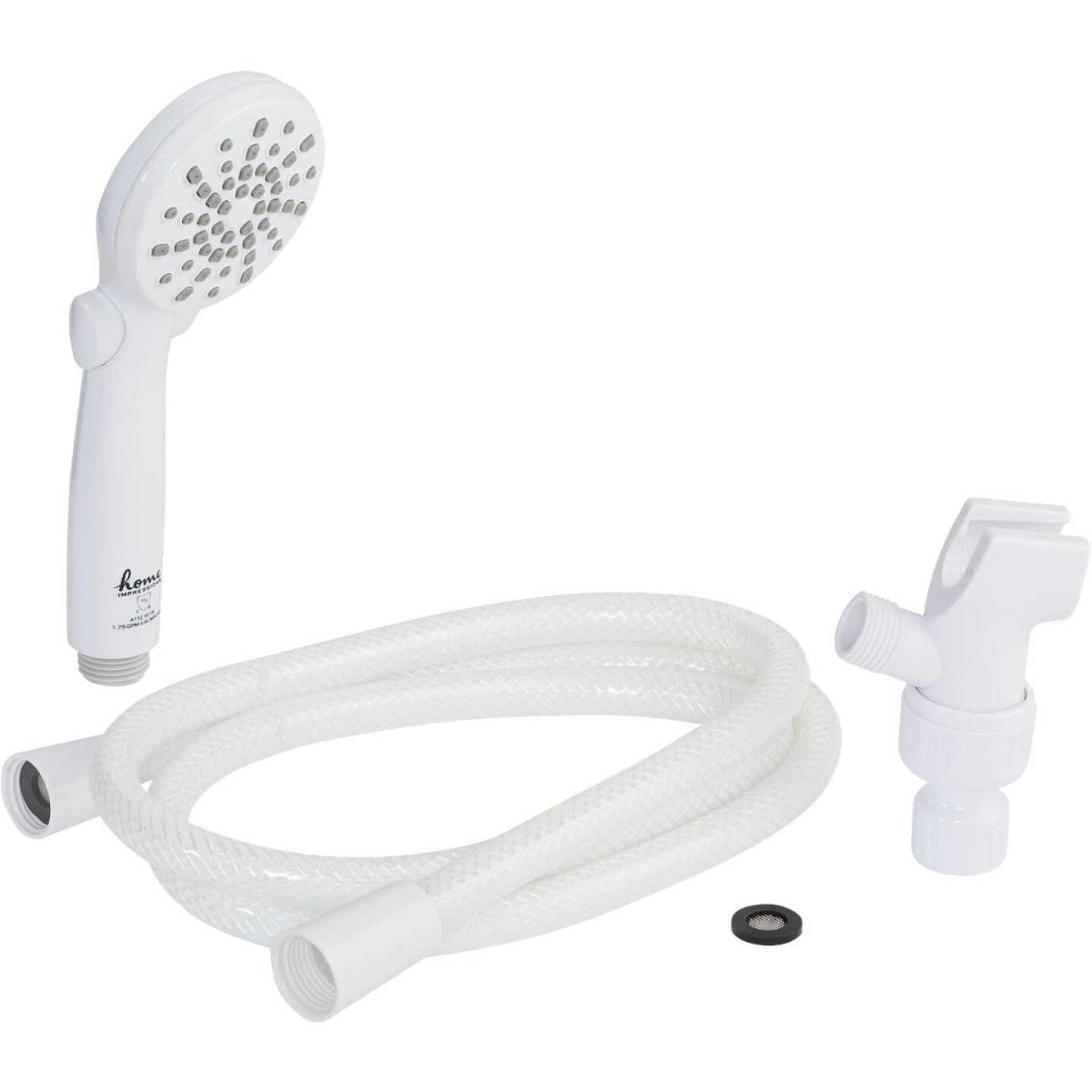 Home Impressions 2-Spray 1.8 GPM Handheld Shower Head, White Image 3