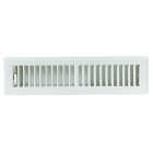 Home Impressions 2-1/4 In. x 12 In. White Steel Floor Register Image 2