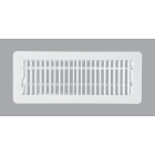 Home Impressions 4 In. x 12 In. White Steel Floor Register Image 1