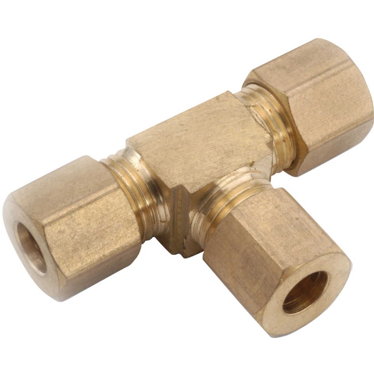 Anderson Metals 5/16 In. Compression Brass Tee Image 1