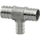 PlumbEeze 3/4 In. x 3/4 In. x 1/2 In. Stainless Steel PEX Tee Image 1
