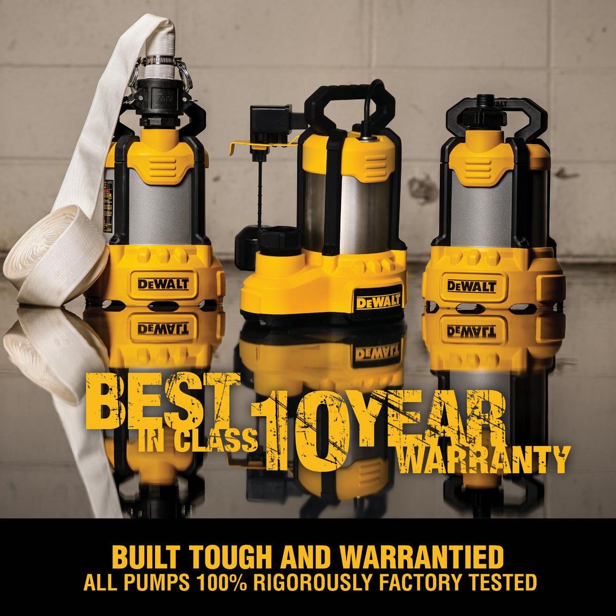 DEWALT 1/3 HP Cast Aluminum Submersible Utility Pump Image 6