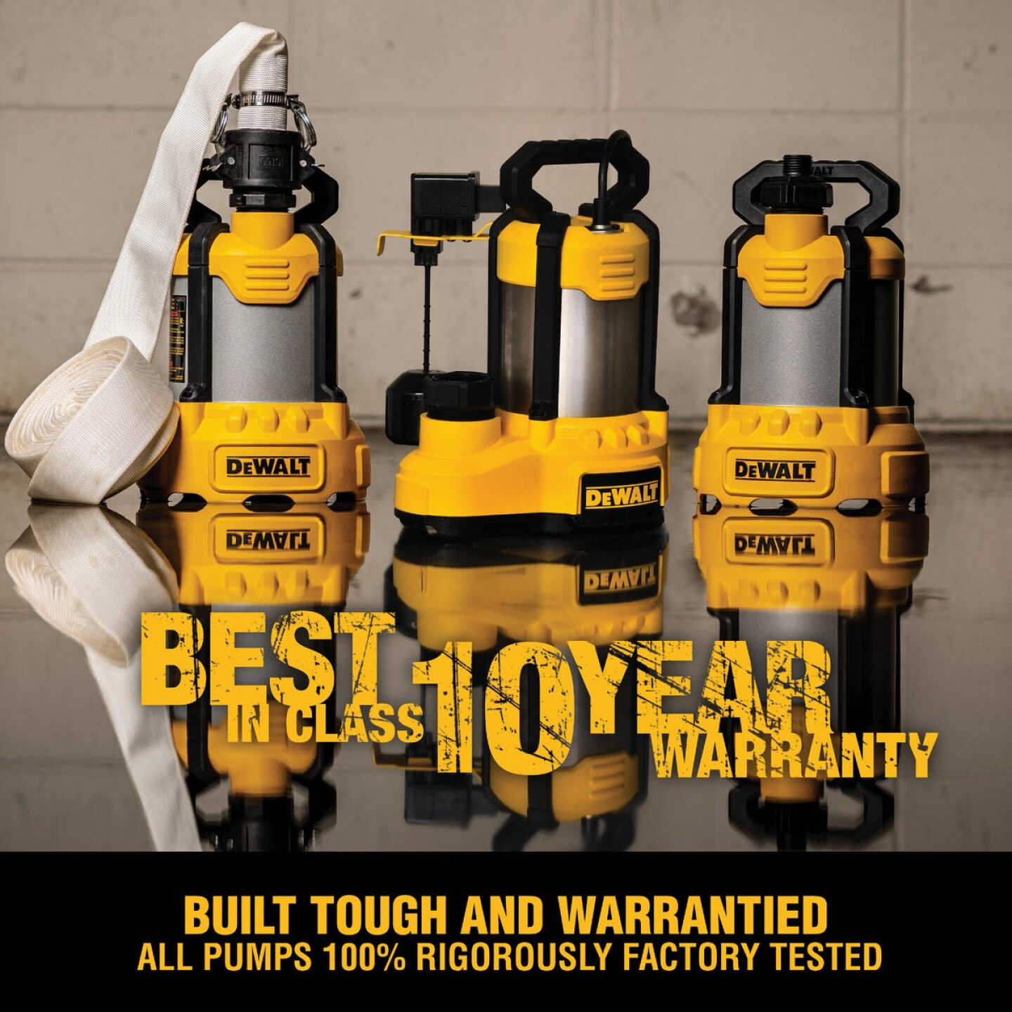 DEWALT 1/3 HP Cast Aluminum Submersible Utility Pump Image 6