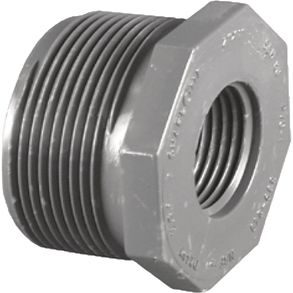 Charlotte Pipe 1-1/2 In. MPT x 1/2 In. FPT Schedule 80 Reducing PVC Bushing