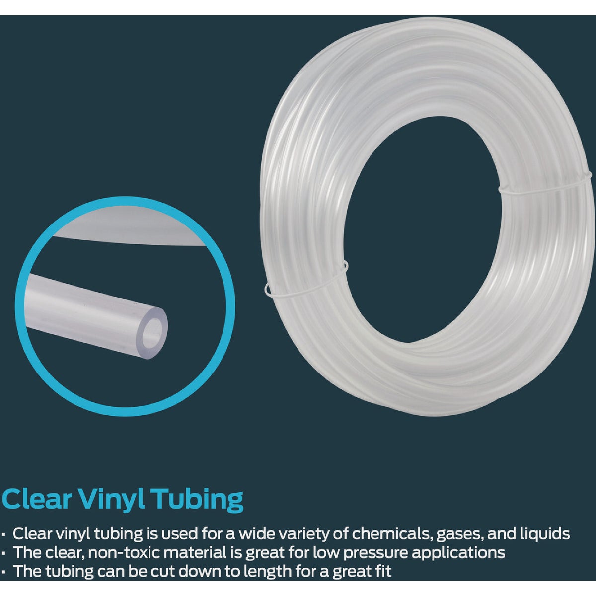 Eastman EZ-Flo 10 Ft. Clear Vinyl Tubing 5/8 In. ID x 3/4 In. OD Image 5