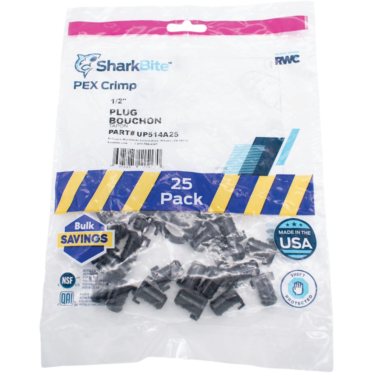 SharkBite PEX-B 1/2 In. Poly Alloy Barb Plug (25-Pack) Image 2