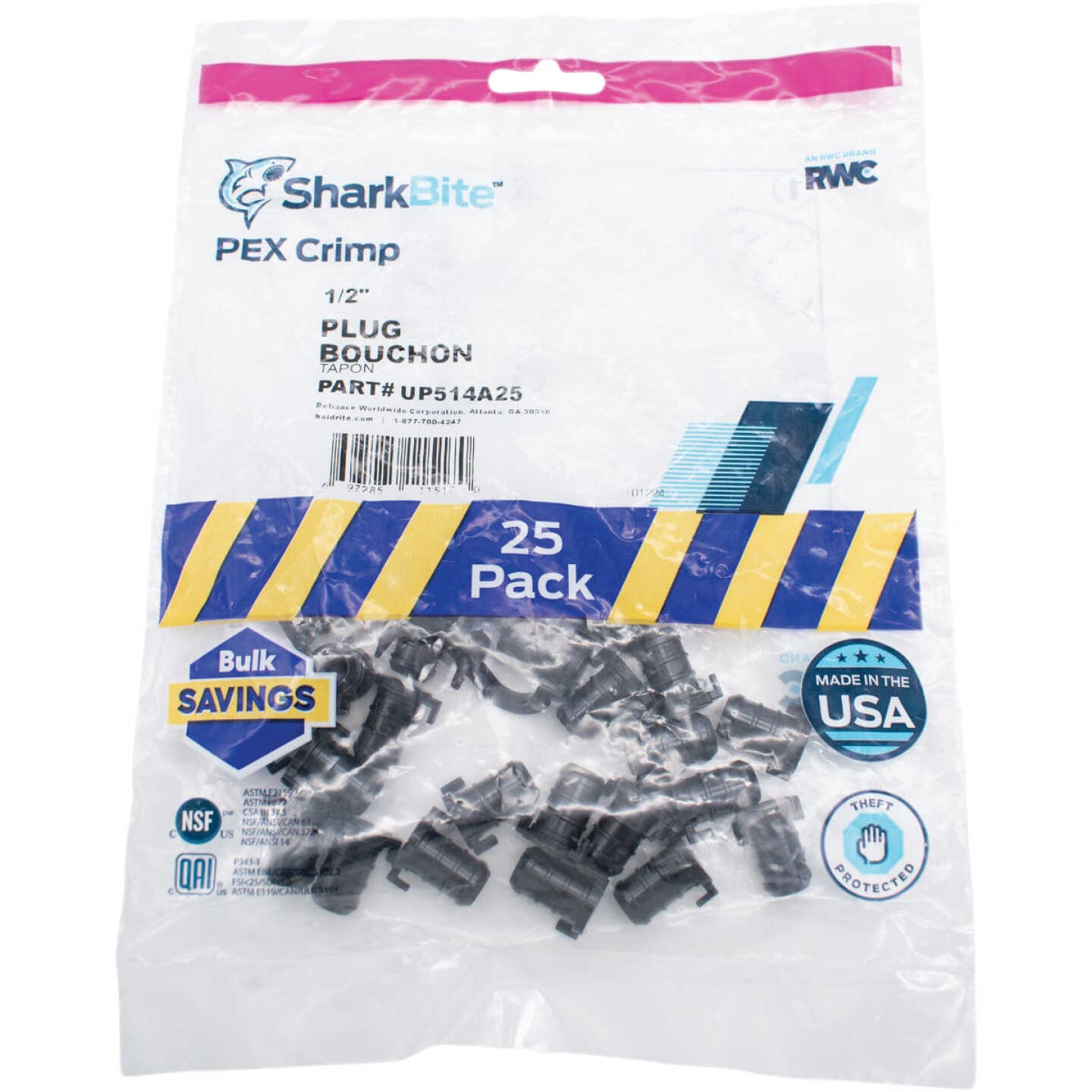 SharkBite PEX-B 1/2 In. Poly Alloy Barb Plug (25-Pack) Image 2