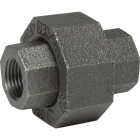 Anvil 1-1/4 In. Ground Joint Malleable Black Iron Union Image 1