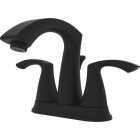 Compass Manufacturing 3280MB Brookfield Matte Black 2-Handle Bathroom Faucet With Popup Image 1