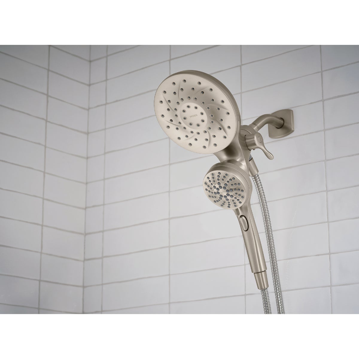 Moen Engage 6-Function Spot Resist Brushed Nickel Standard with Handshower Image 2