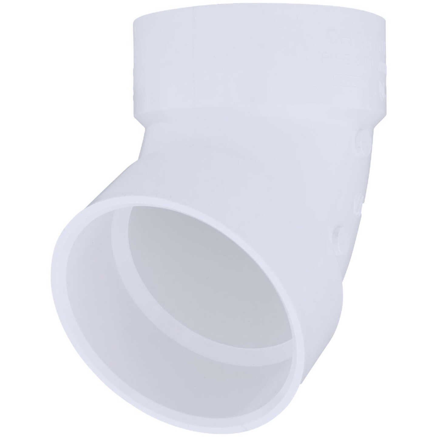 Charlotte Pipe 4 In. Schedule 40 60 Deg. DWV PVC Elbow (1/6 Bend) Image 1