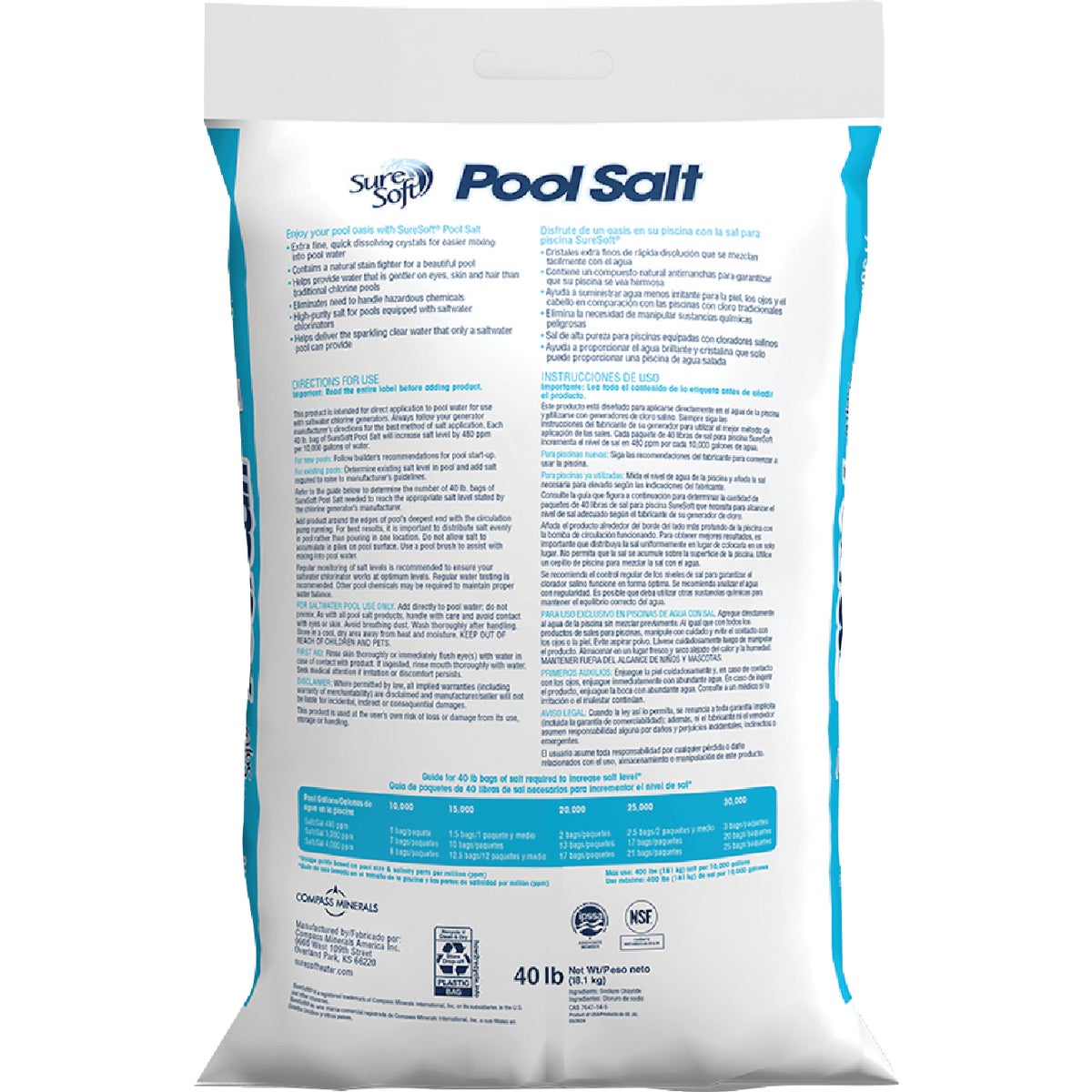 Sure Soft 40 Lb. Pool Salt Image 4