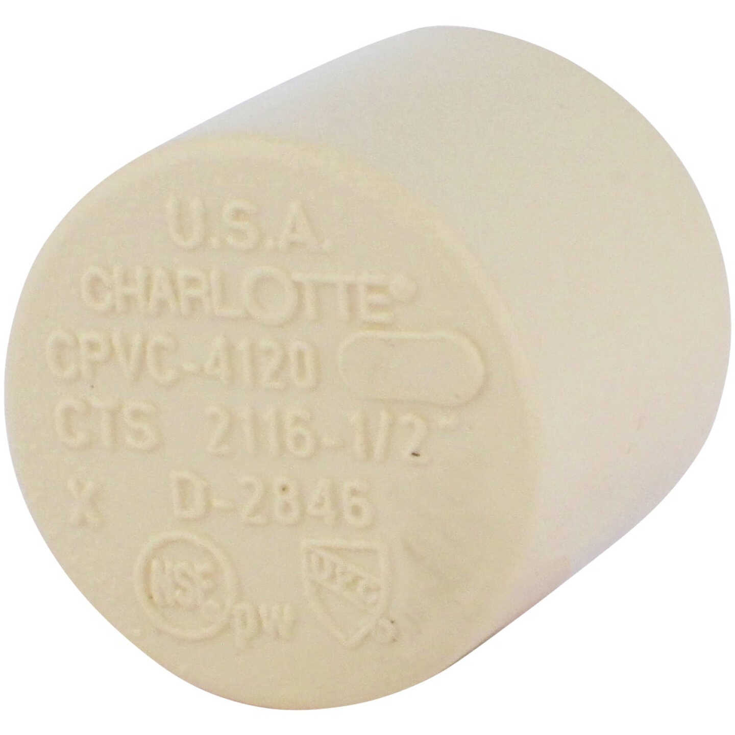 Charlotte Pipe 1/2 In. Slip Solvent Weld CPVC Cap Image 1