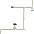 Charlotte Pipe 1/2 In. Solvent Weldable CPVC Coupling with Stop Image 2