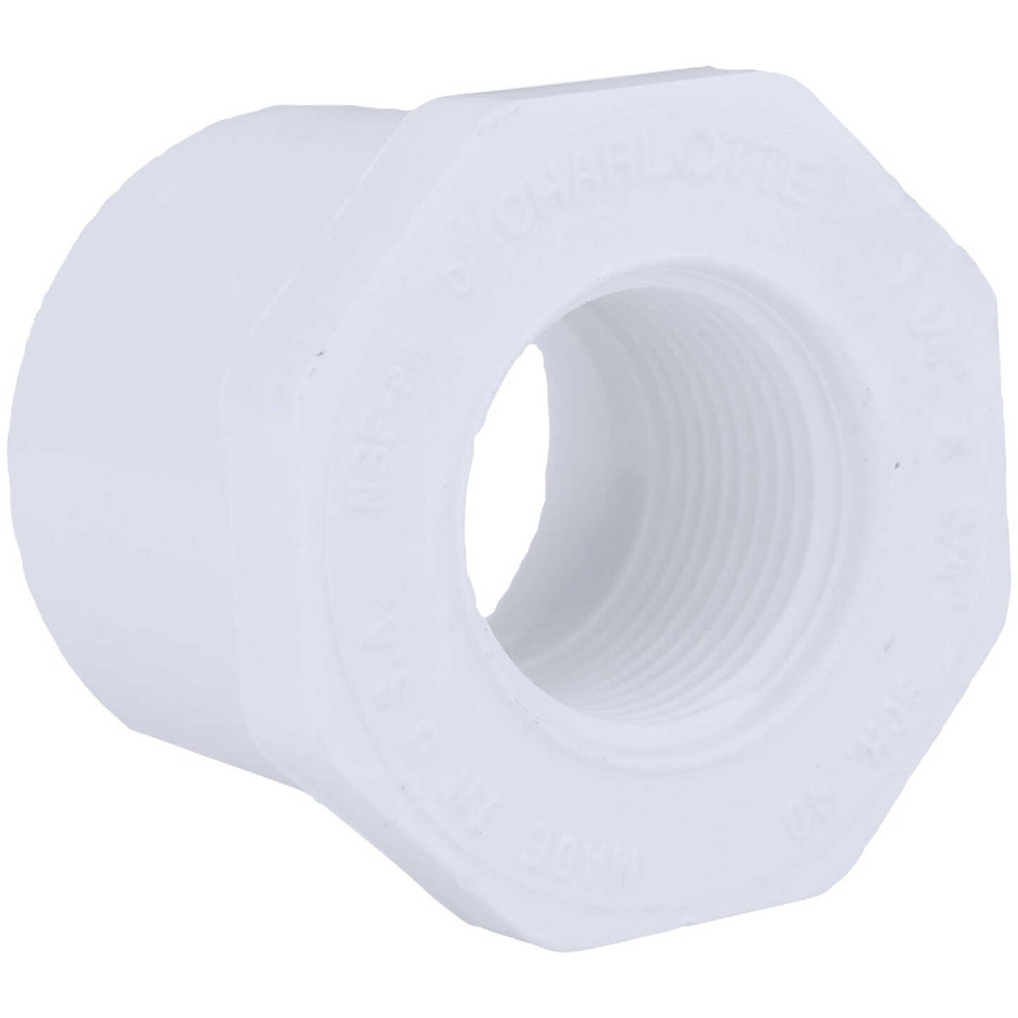 Charlotte Pipe 1-1/4 In. SPG x 3/4 In. FPT Schedule 40 PVC Bushing Image 1