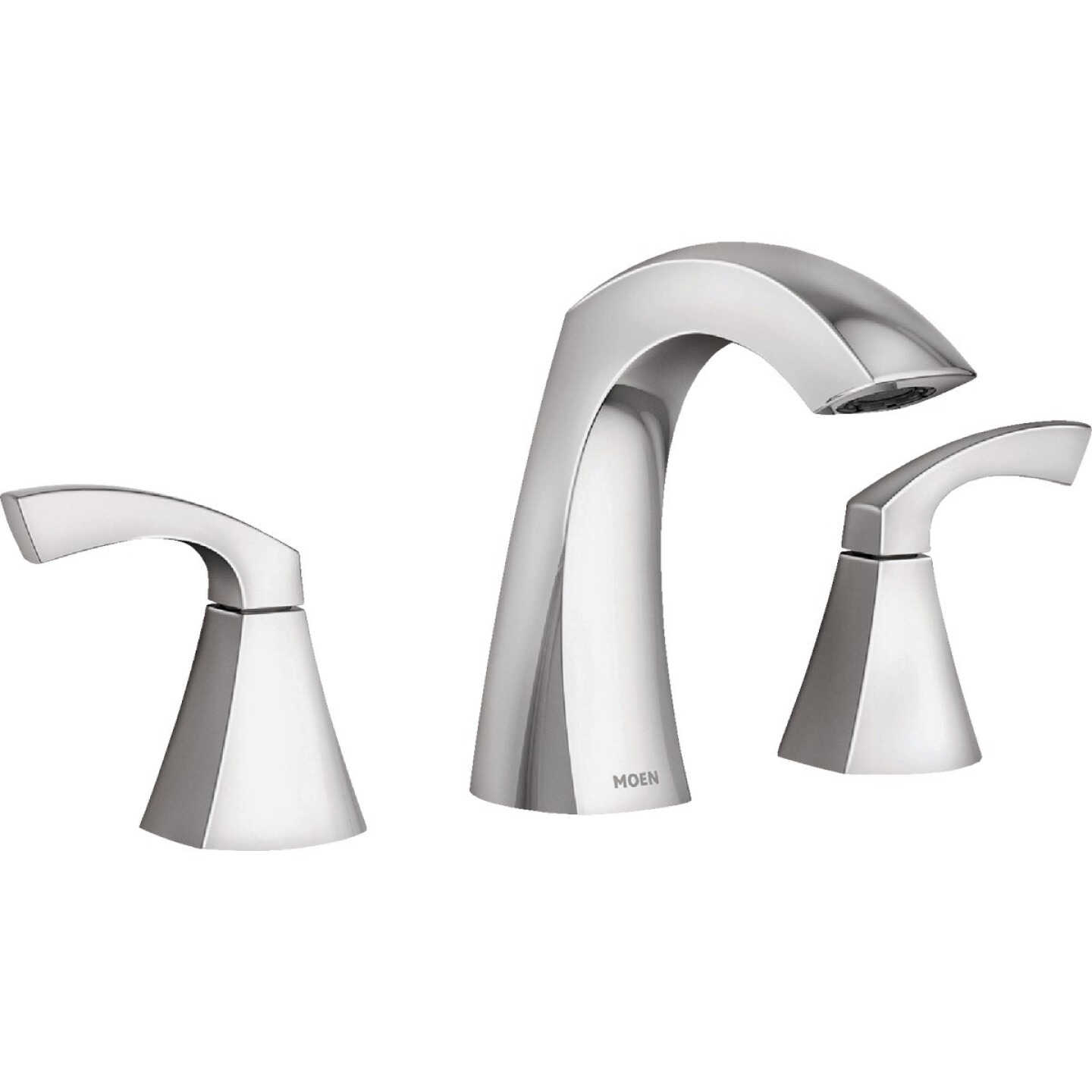 Moen Lindor 2-Handle Lever Widespread Bathroom Faucet, Chrome Image 1