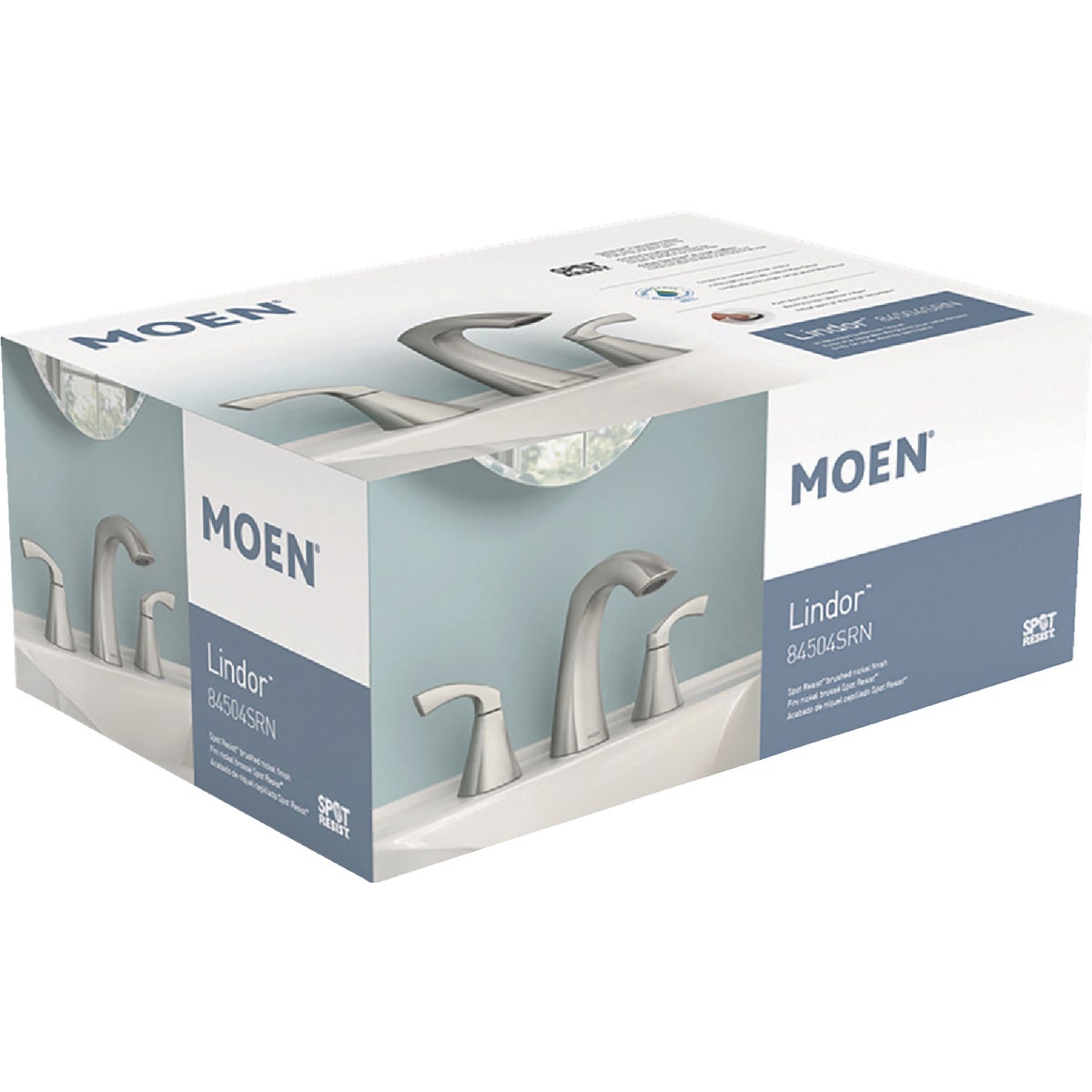 Moen Lindor 2-Handle Lever Widespread Bathroom Faucet, Chrome Image 2