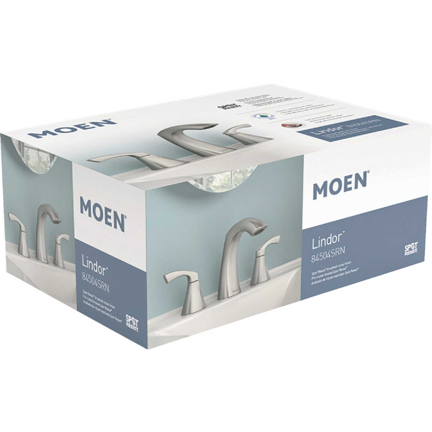 Moen Lindor 2-Handle Lever Widespread Bathroom Faucet, Chrome Image 2