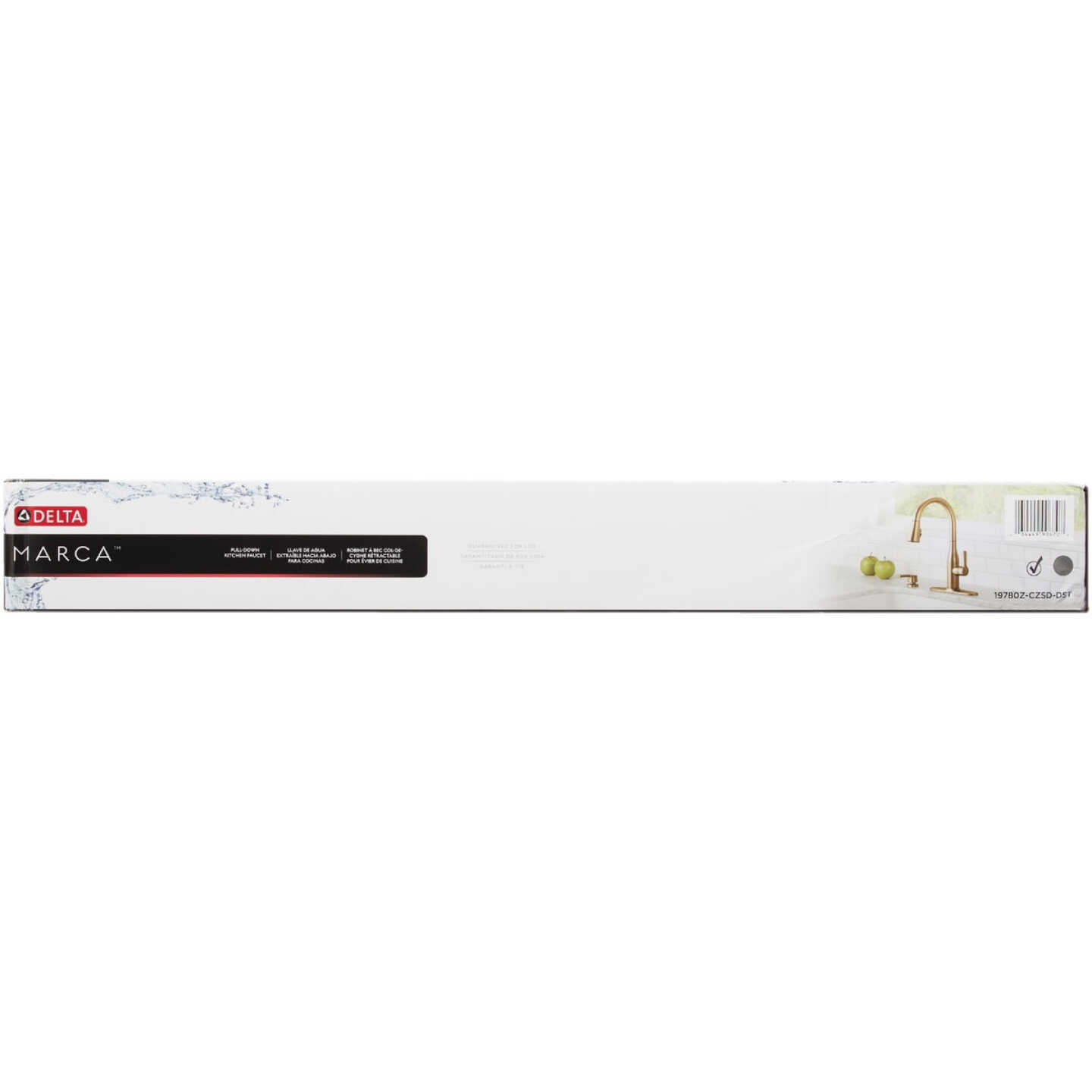 Delta Marca 1-Handle Pull-Down Kitchen Faucet with Soap Dispenser, Champagne Bronze Image 4