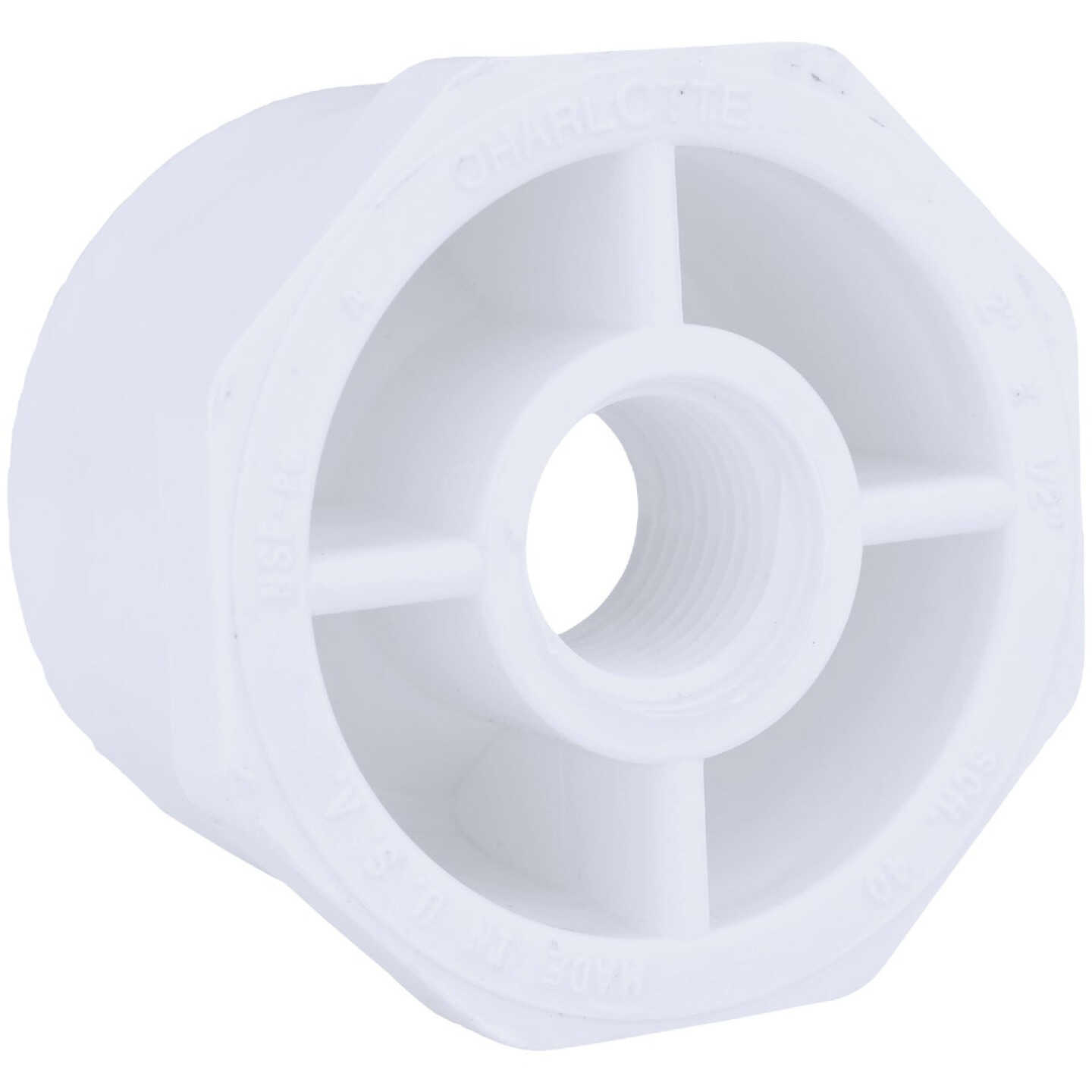 Charlotte Pipe 2 In. SPG x 1/2 In. FPT Schedule 40 PVC Bushing Image 1