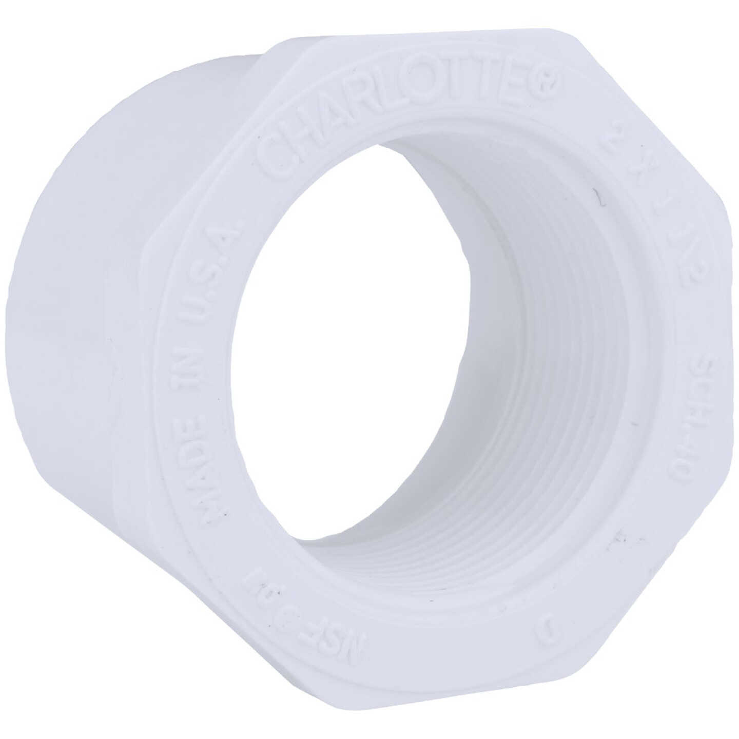 Charlotte Pipe 2 In. SPG x 1-1/2 In. FPT Schedule 40 PVC Bushing Image 1