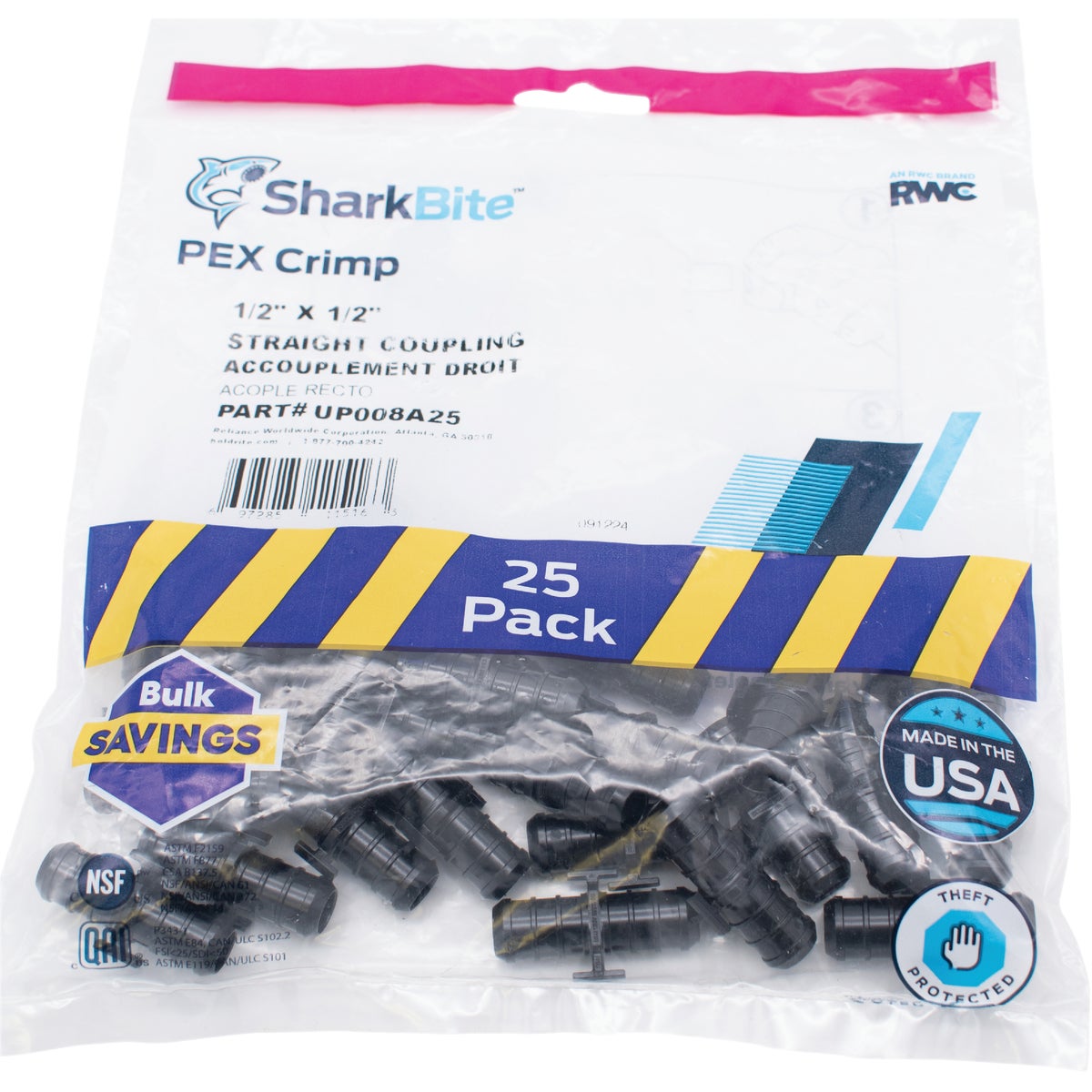 SharkBite PEX-B 1/2 In. Poly Alloy Barb Coupling (25-Pack) Image 2