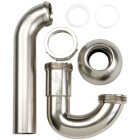 Do it Best 1-1/2 in. ABS Decorative Brushed Nickel P-Trap with 1-1/4 in. Reducer Washer Image 1