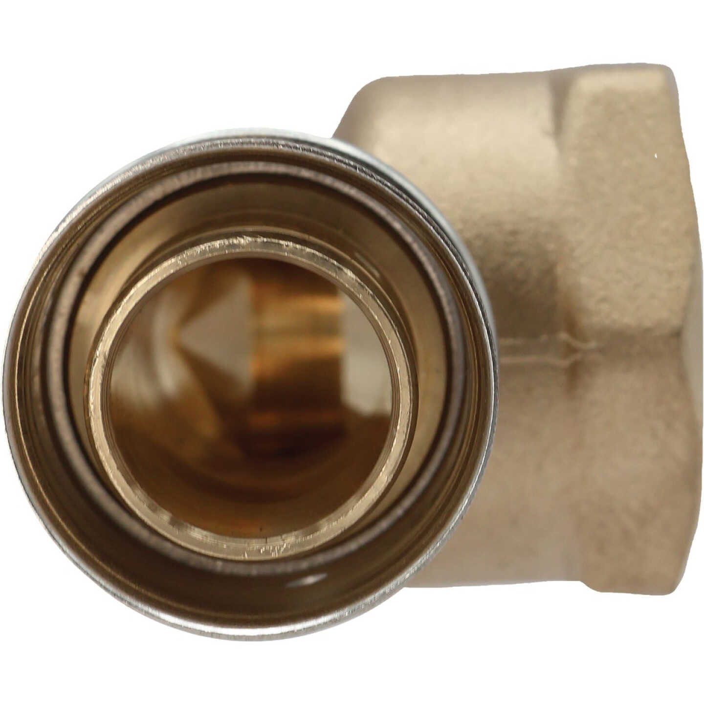 SharkBite 3/4 In. x 3/4 In. FNPT PEX Press Brass Adapter Elbow Image 4